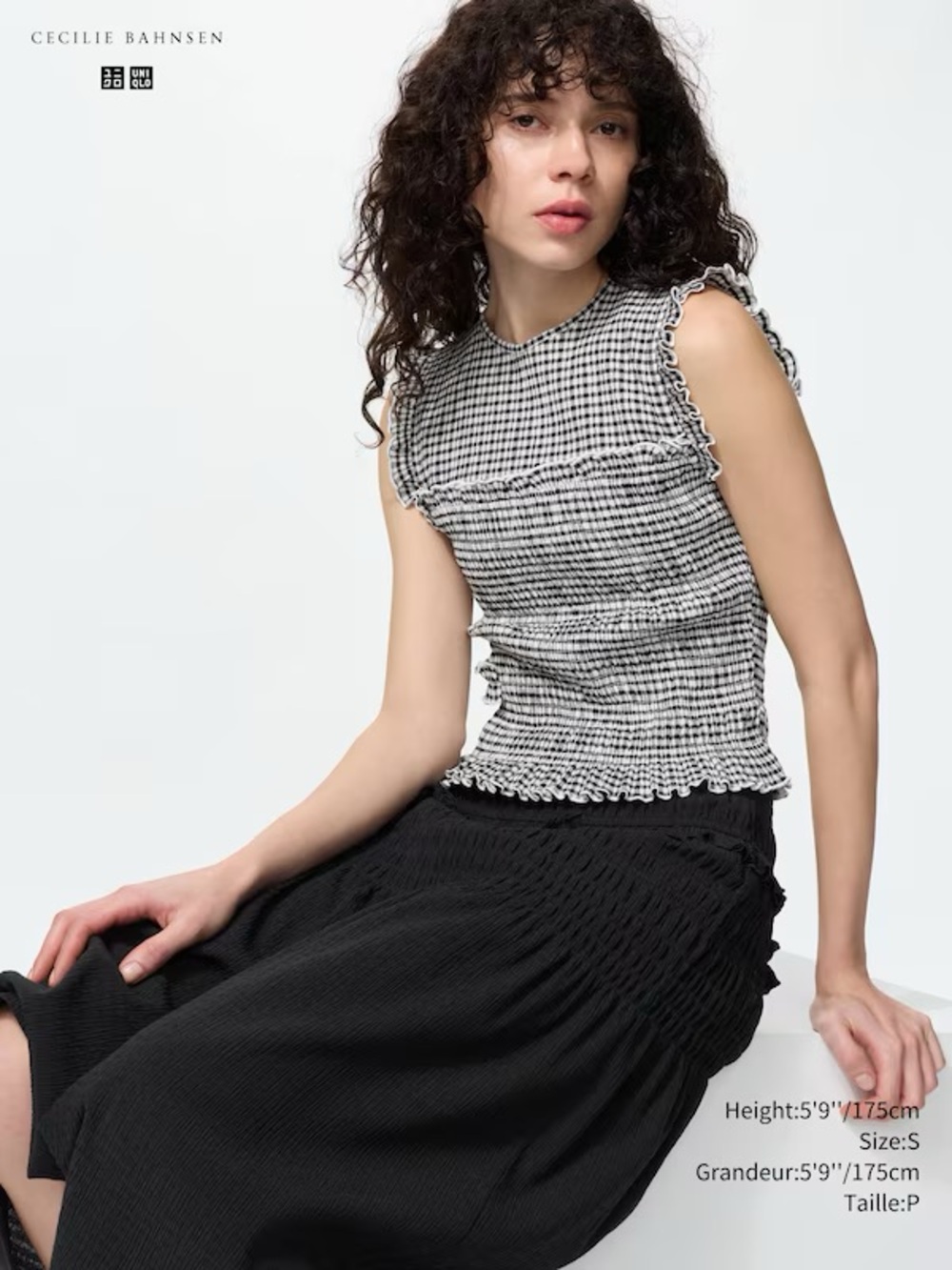 🖤UNIQLO - CECILIE BAHNSEN COLLAB - shirring sleeveless shirt🖤